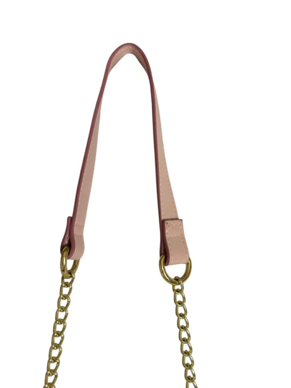 Pink Cat Face Novelty Bag Laser Cut Crossbody Wristlet Gold Chain Crossbody - Picture 9 of 11